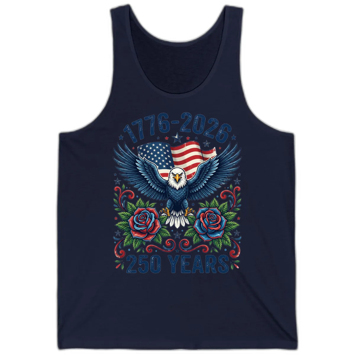 American Eagle 250th Anniversary Tank in Navy