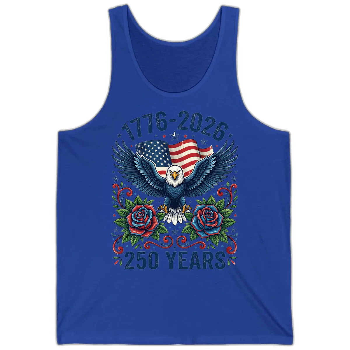 American Eagle 250th Anniversary Tank in True Royal