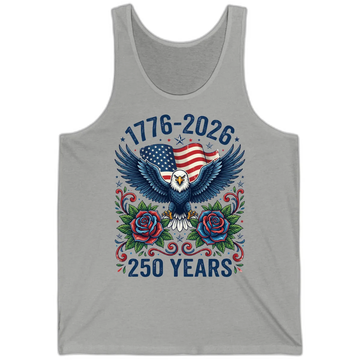 American Eagle 250th Anniversary Tank in Athletic Heather
