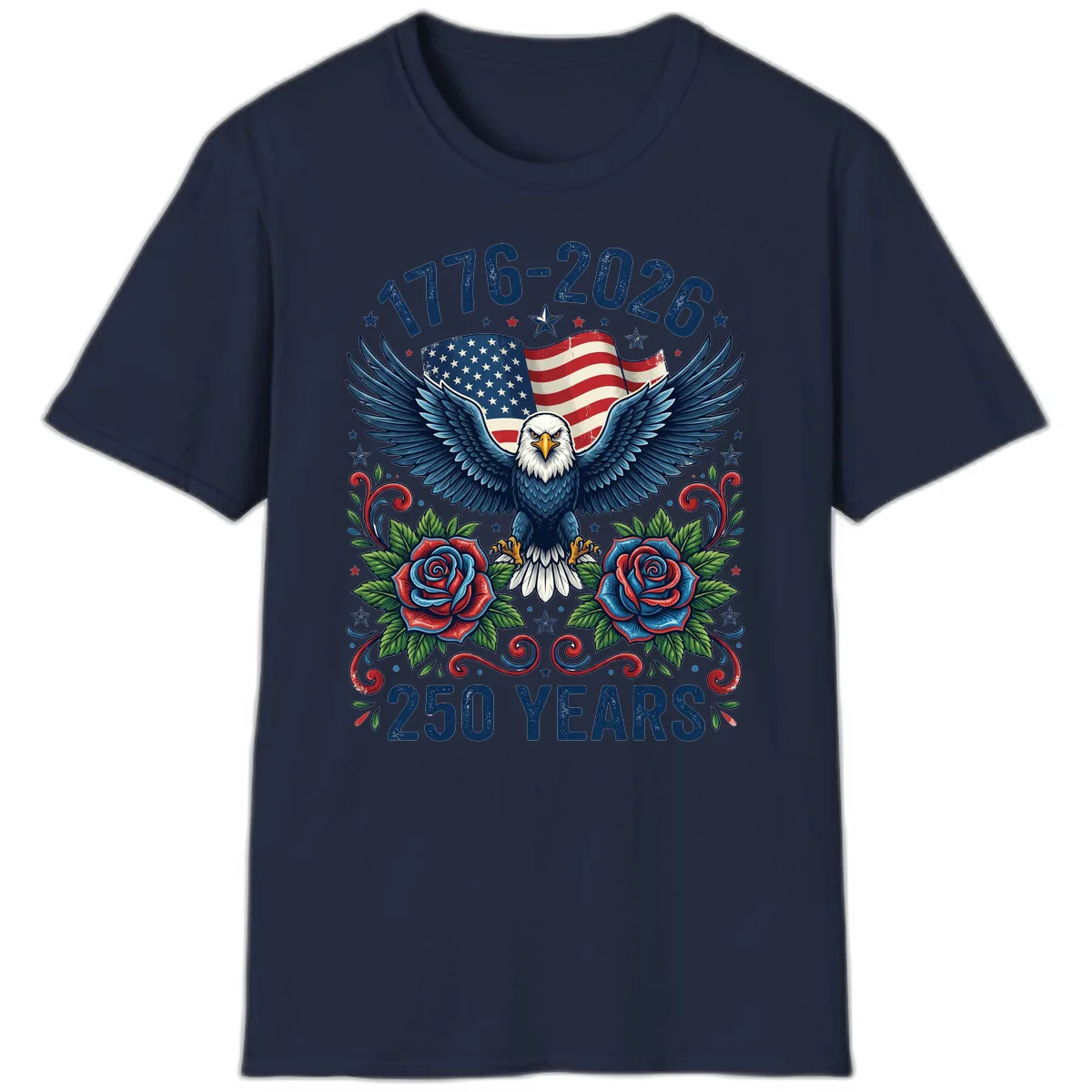 American Eagle 250th Anniversary T-Shirt in Navy