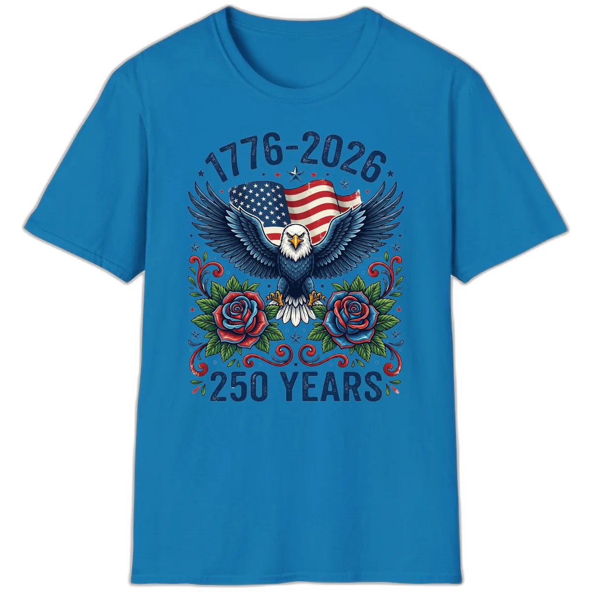 American Eagle 250th Anniversary T-Shirt in Sapphire