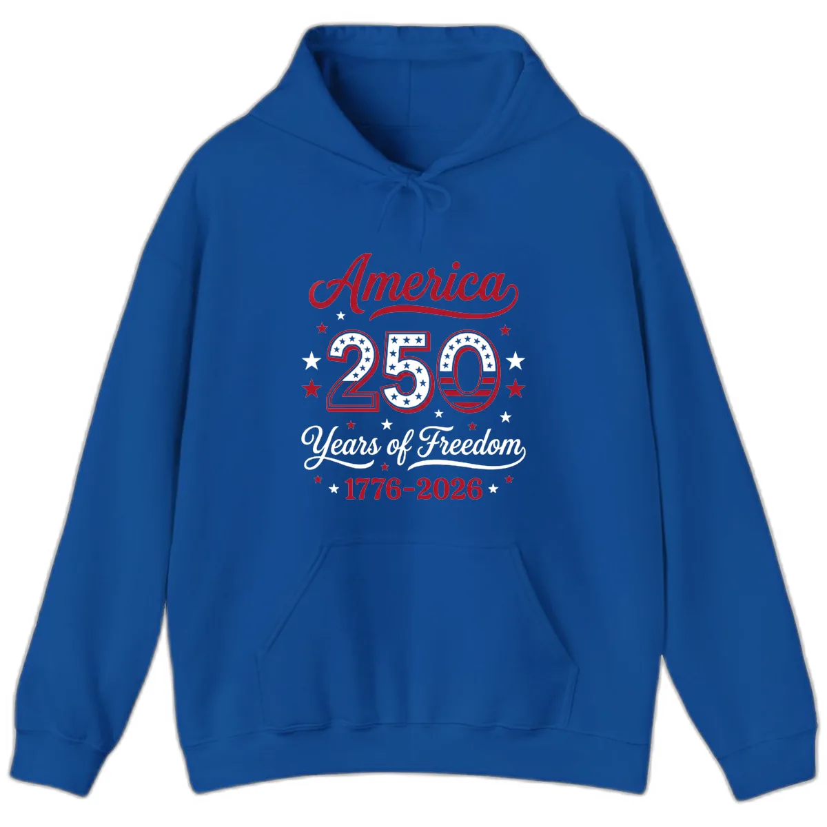 America 250 Years Of Freedom Hoodie in Royal