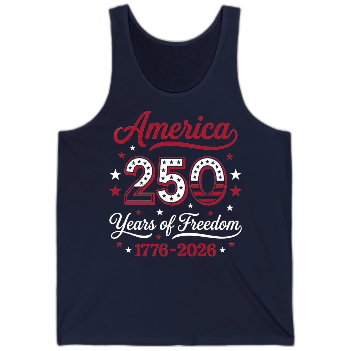 America 250 Years Of Freedom Tank in Navy