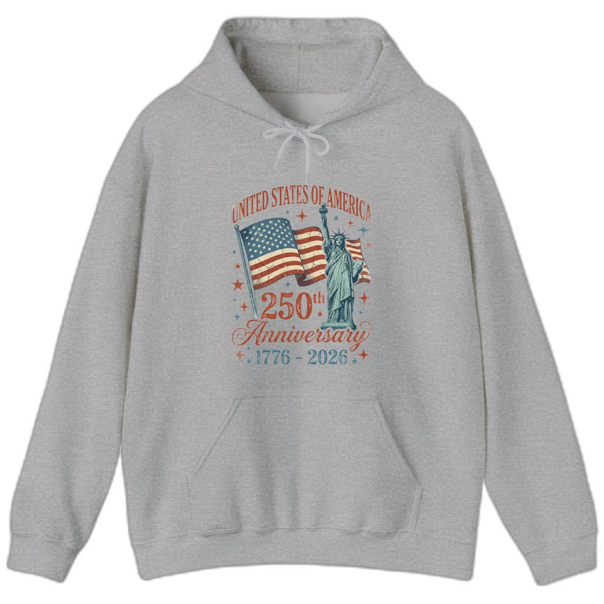 America 250th Anniversary Celebration Hoodie in Sport Grey