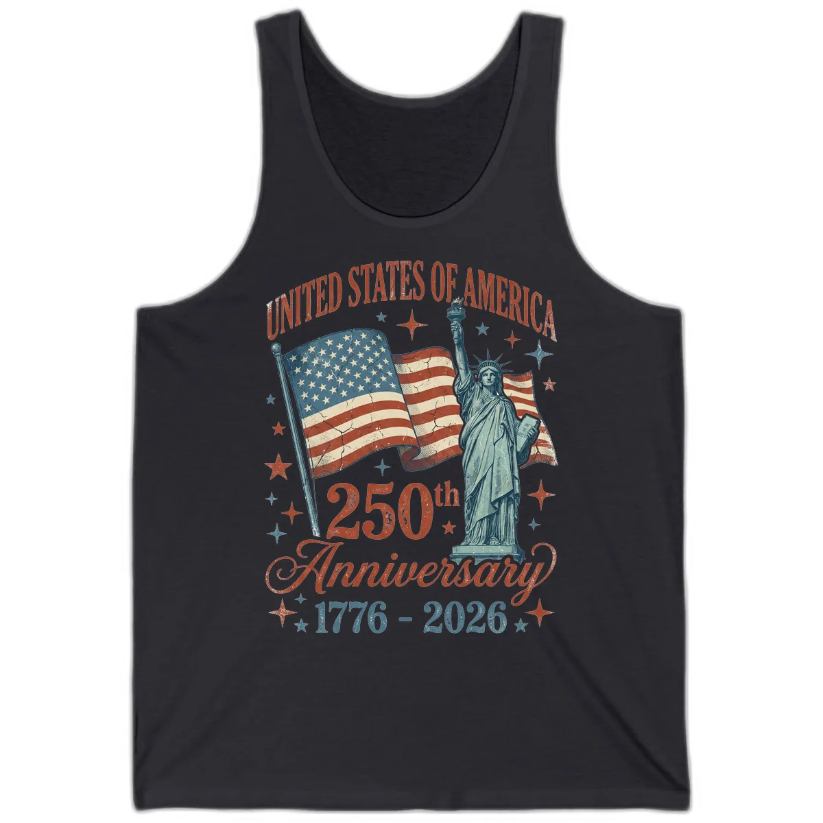 America 250th Anniversary Celebration Tank in Dark Grey