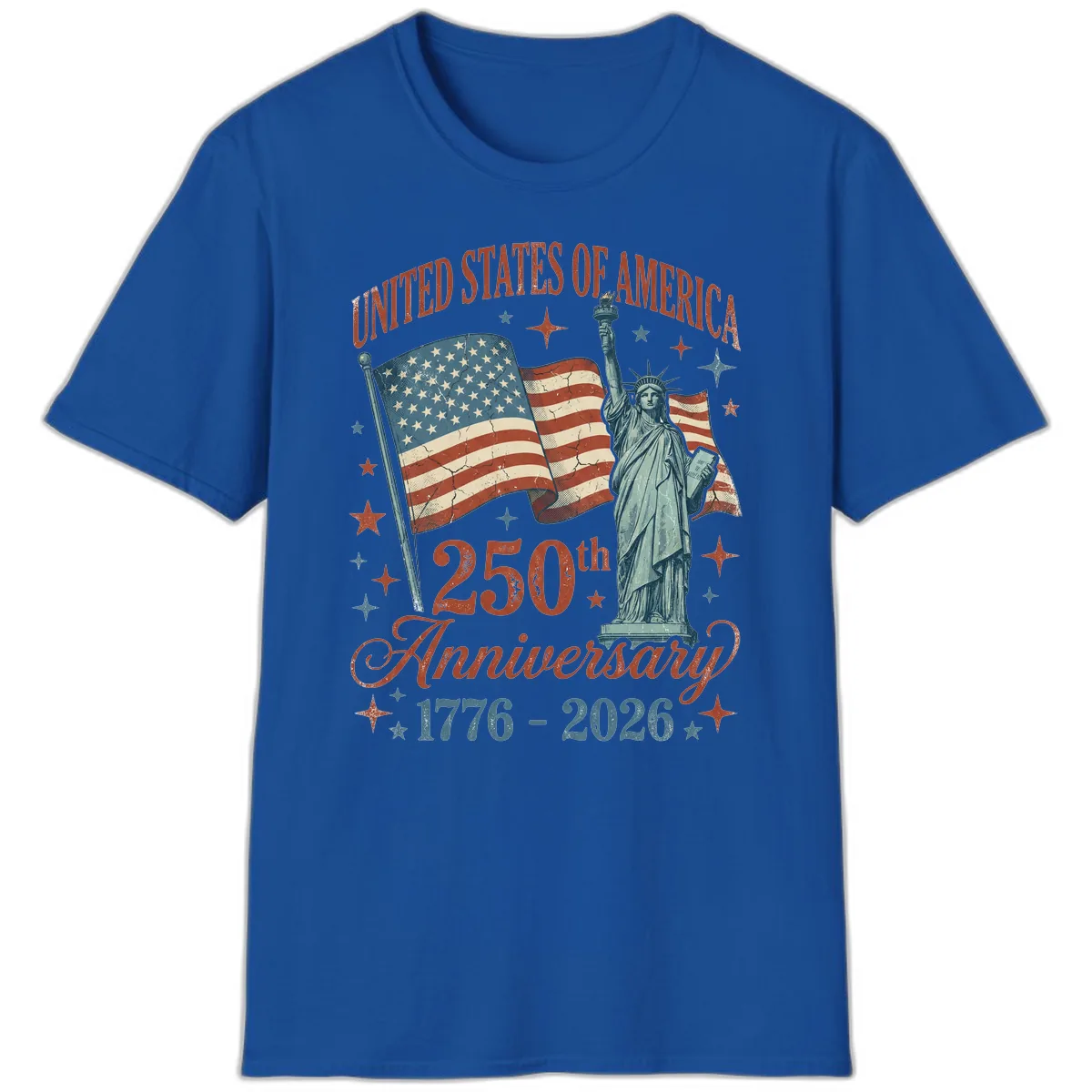 America 250th Anniversary Celebration T-Shirt in Royal