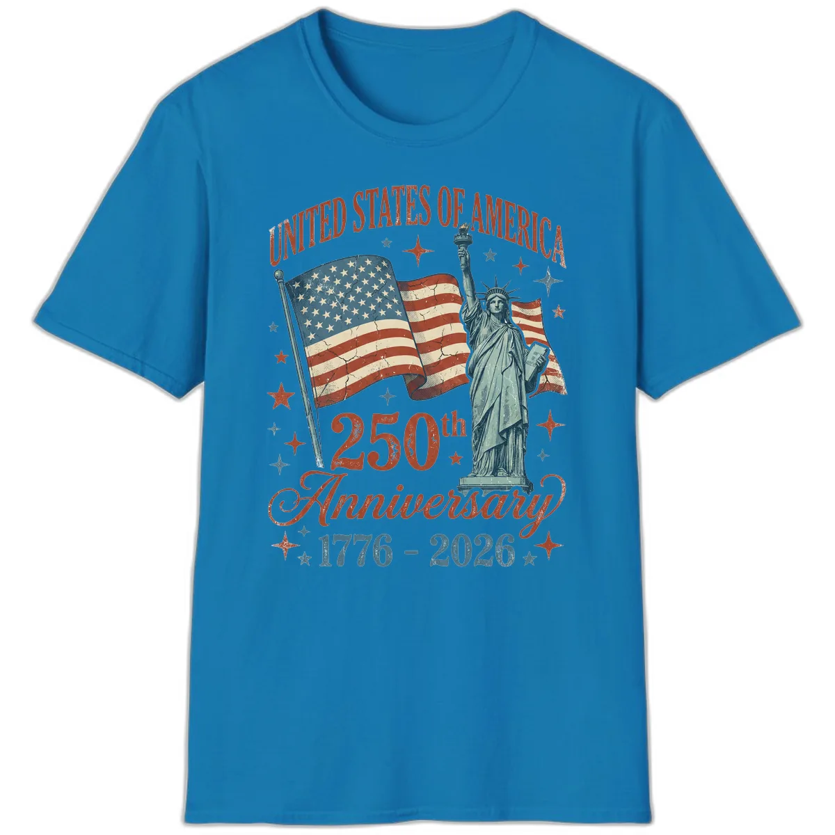 America 250th Anniversary Celebration T-Shirt in Sapphire