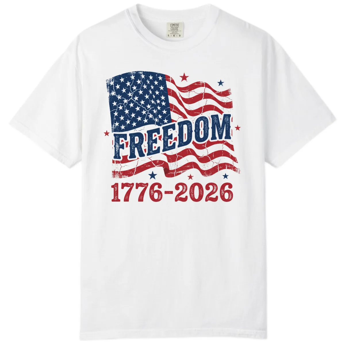 America's Freedom Celebration 250 Years Comfort Color in White