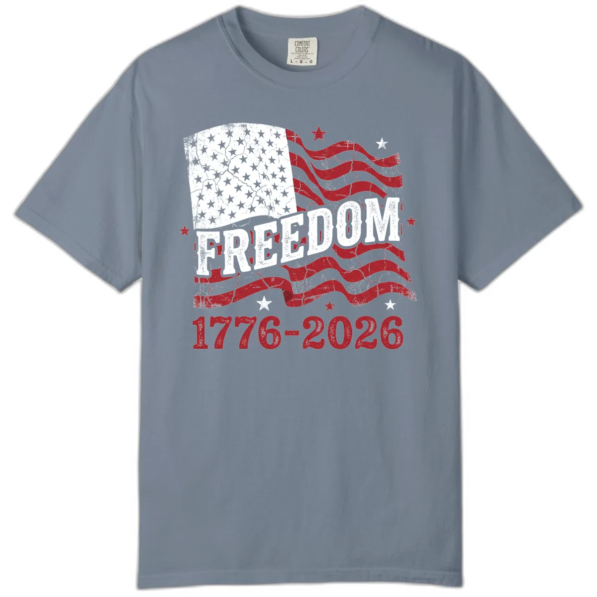 America's Freedom Celebration 250 Years Comfort Color in Blue Jean