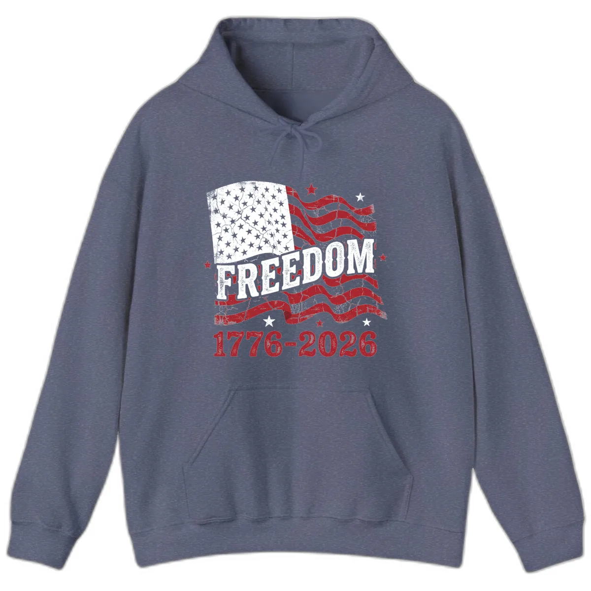 America's Freedom Celebration 250 Years Hoodie in Heather Navy