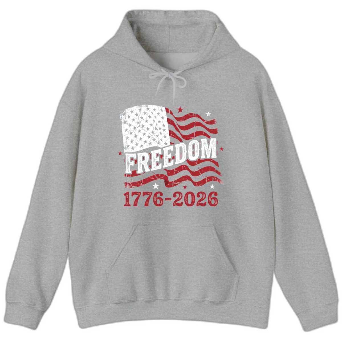 America's Freedom Celebration 250 Years Hoodie in Sport Grey