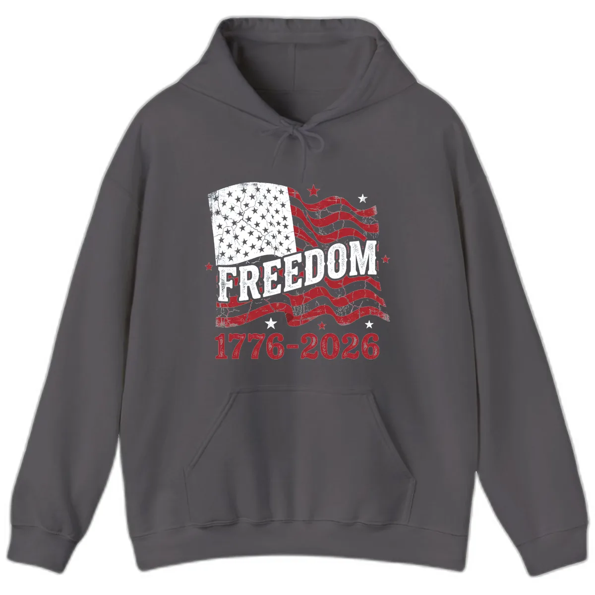America's Freedom Celebration 250 Years Hoodie in Charcoal