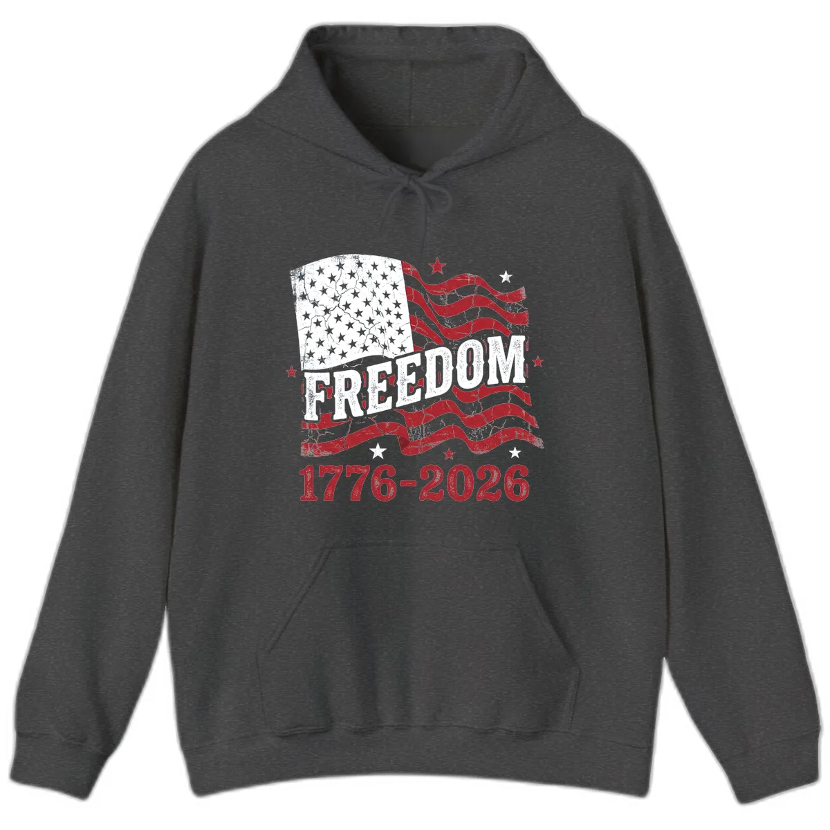 America's Freedom Celebration 250 Years Hoodie in Dark Heather