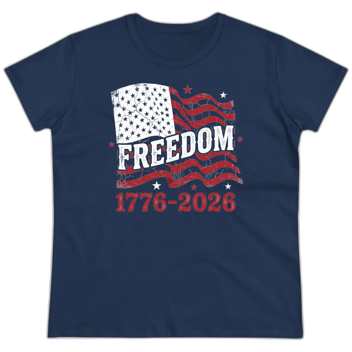 America's Freedom Celebration 250 Years Ladies Tee in Navy