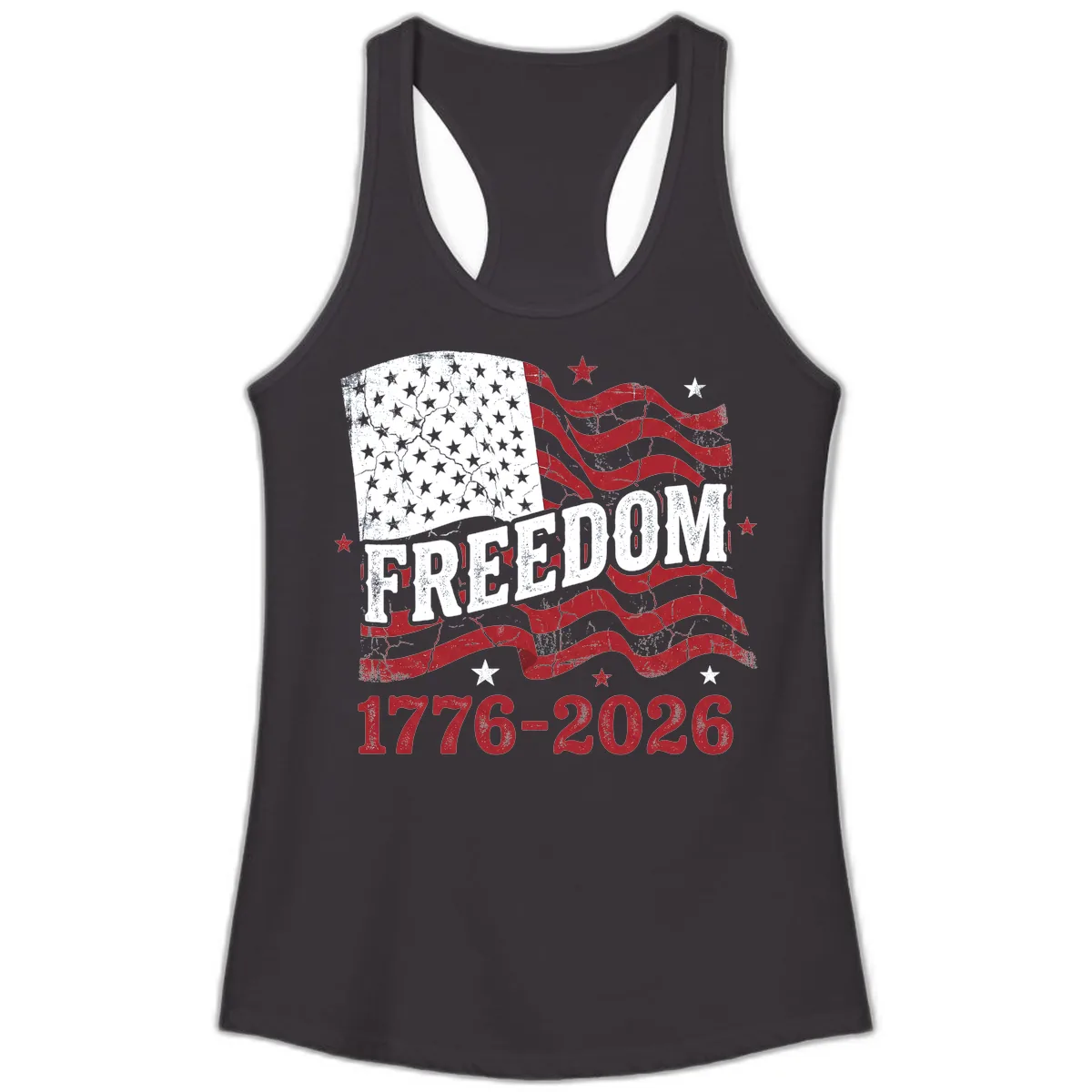 America's Freedom Celebration 250 Years Ladies Tank in Black