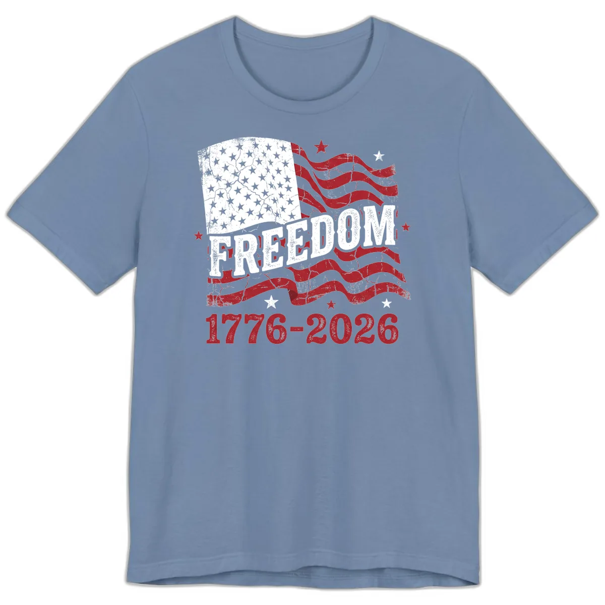 America's Freedom Celebration 250 Years Premium T-Shirt in Steel Blue