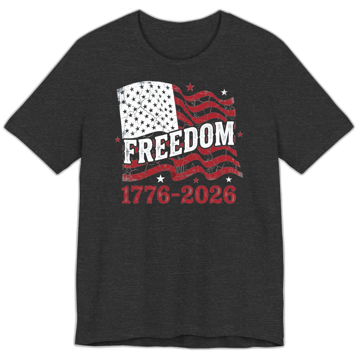 America's Freedom Celebration 250 Years Premium T-Shirt in Dark Grey Heather