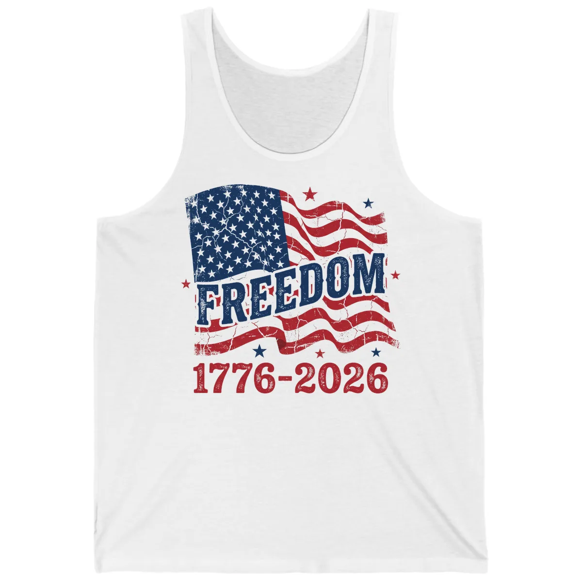 America's Freedom Celebration 250 Years Tank in White