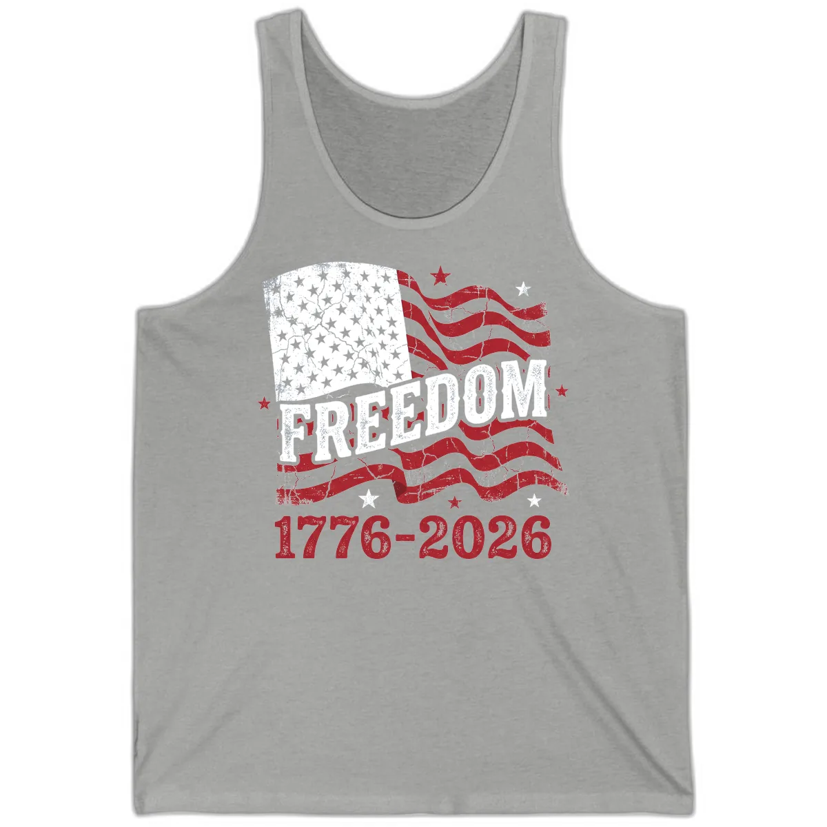 America's Freedom Celebration 250 Years Tank in Athletic Heather