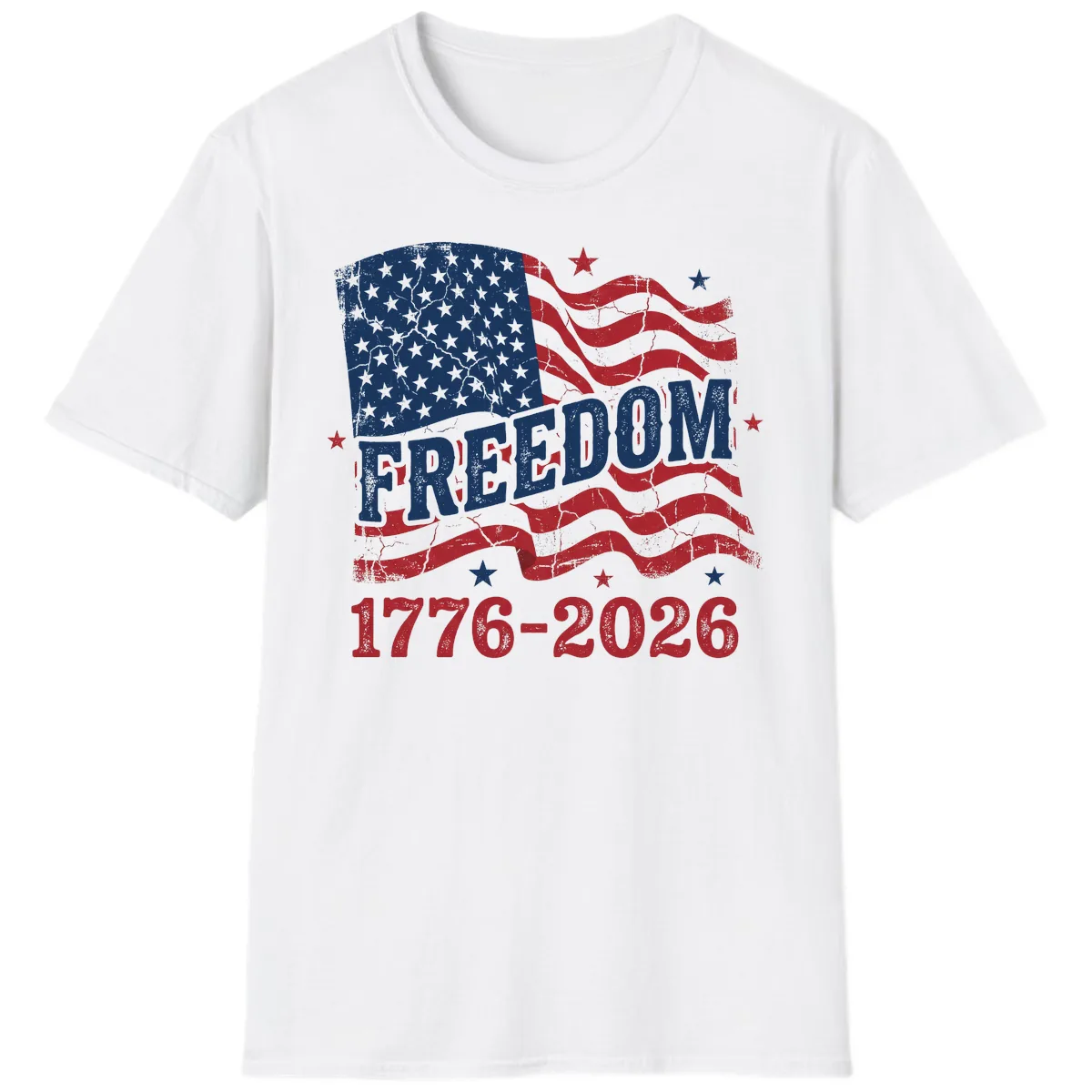 America's Freedom Celebration 250 Years T-Shirt in White