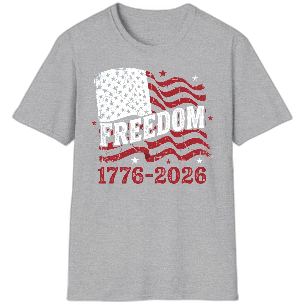 America's Freedom Celebration 250 Years T-Shirt in Sport Grey