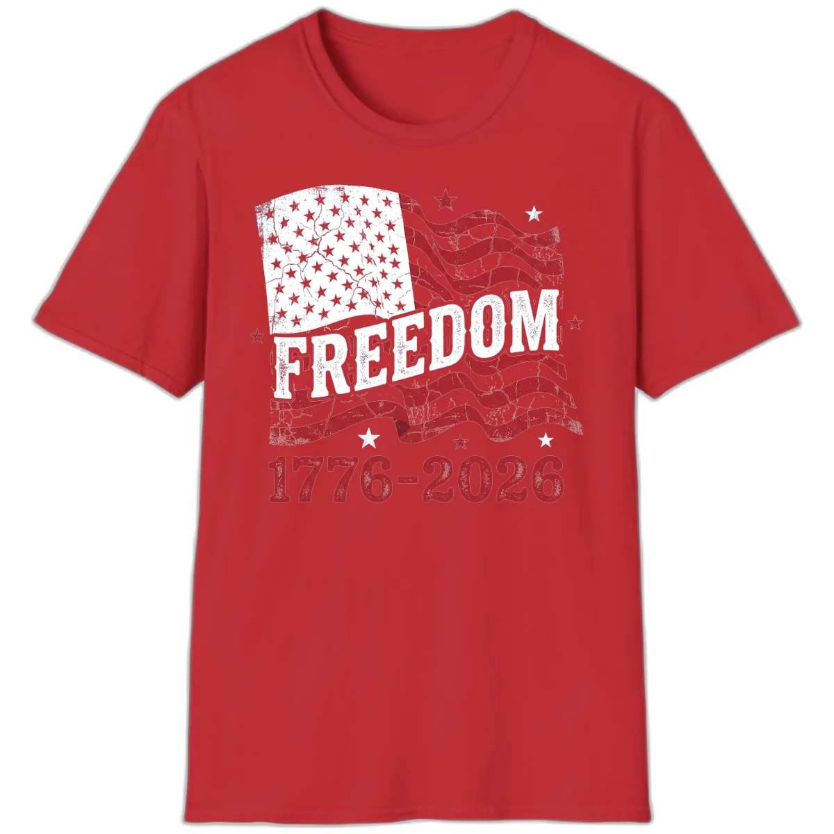 America's Freedom Celebration 250 Years T-Shirt in Red