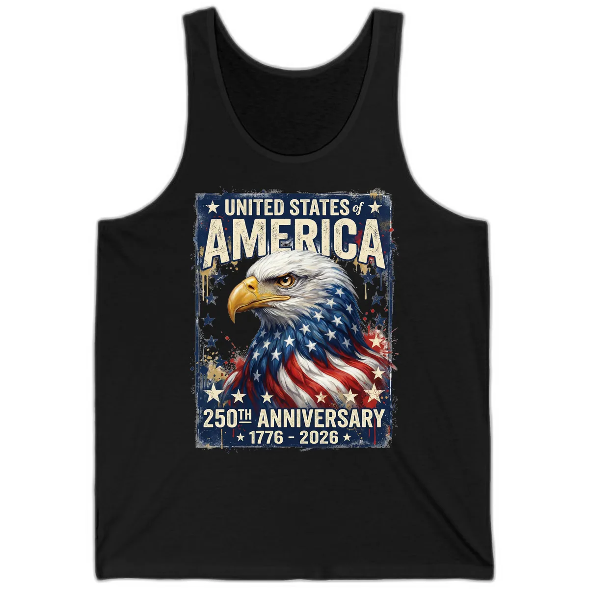 America 250th Anniversary Eagle Tank in Black