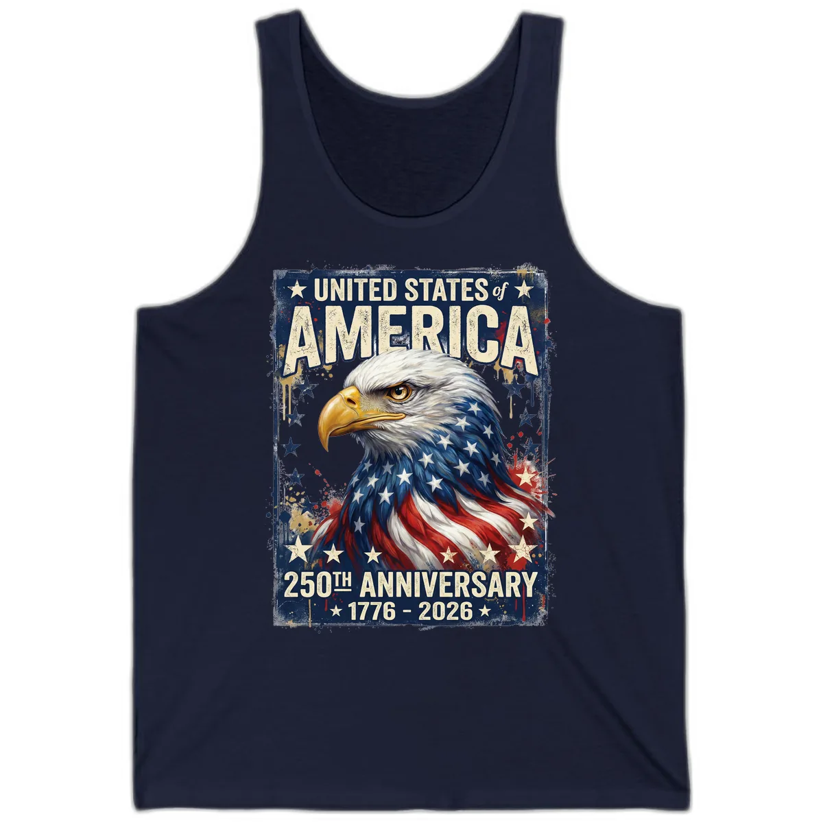 America 250th Anniversary Eagle Tank in Navy