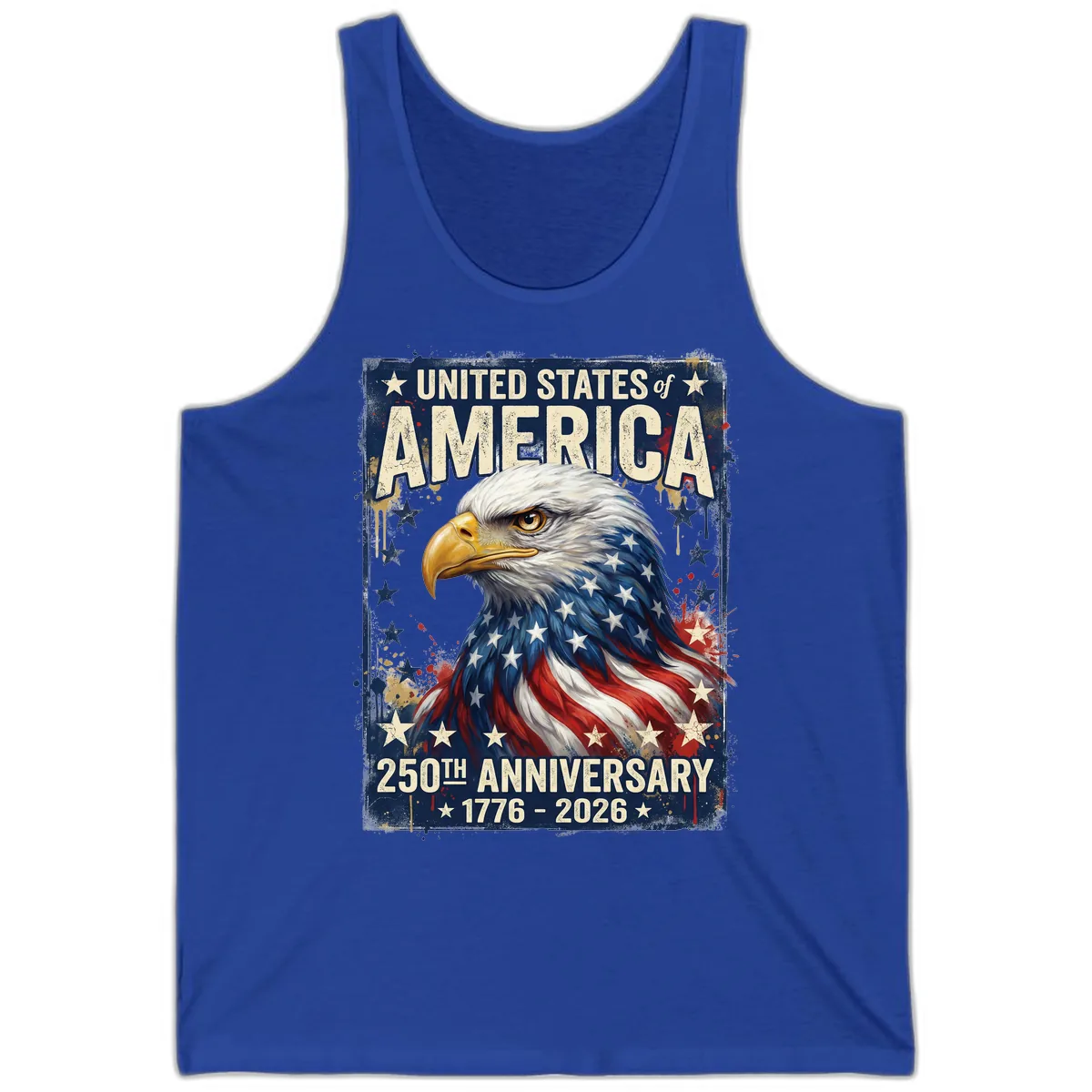 America 250th Anniversary Eagle Tank in True Royal