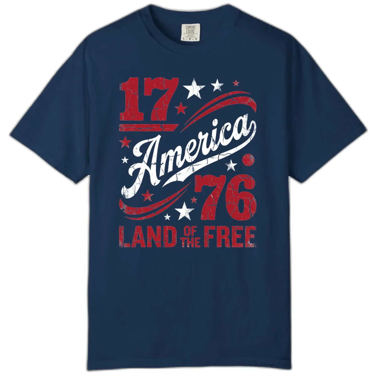 America Land of the Free 250th Comfort Color in Navy