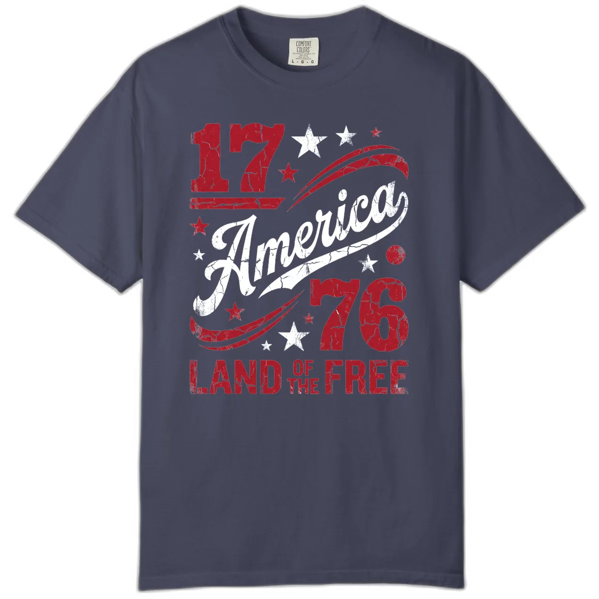 America Land of the Free 250th Comfort Color in Denim