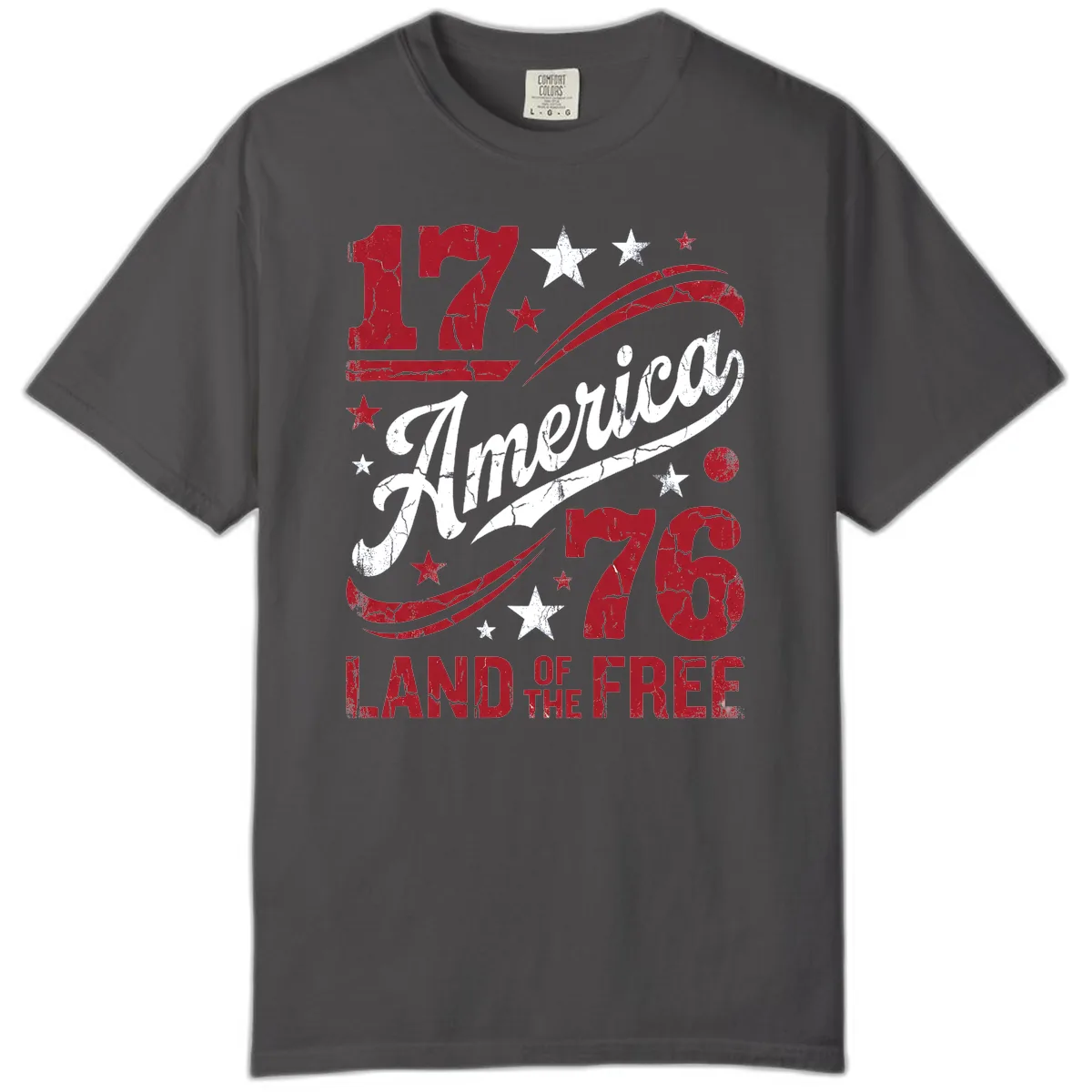 America Land of the Free 250th Comfort Color in Graphite
