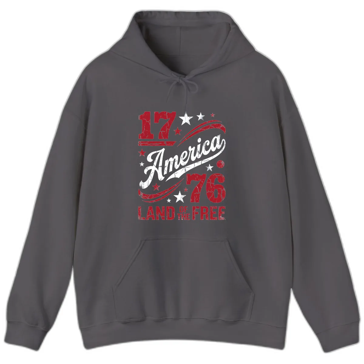 America Land of the Free 250th Hoodie in Charcoal