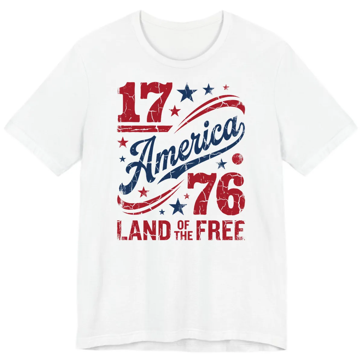 America Land of the Free 250th Premium T-Shirt in White