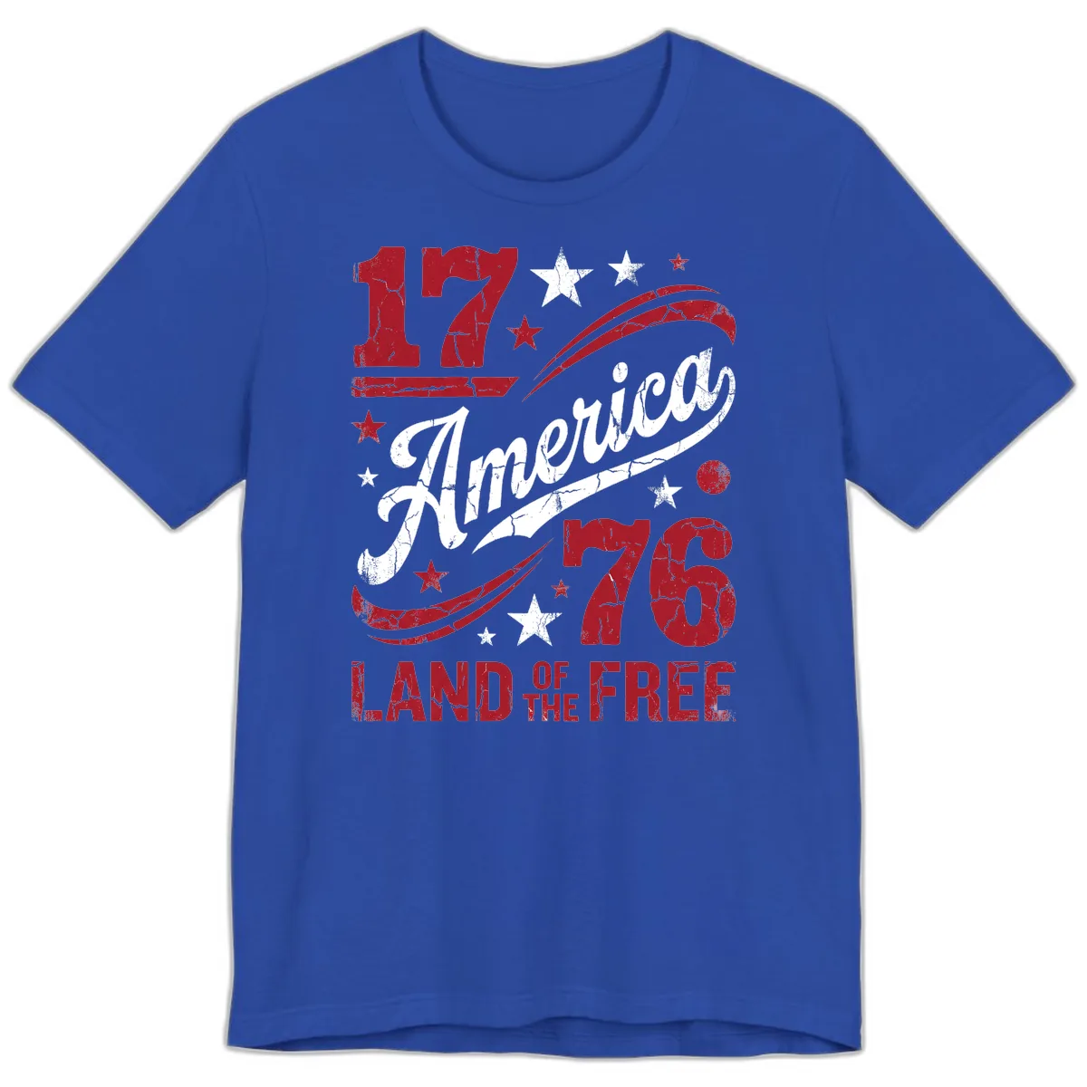 America Land of the Free 250th Premium T-Shirt in True Royal