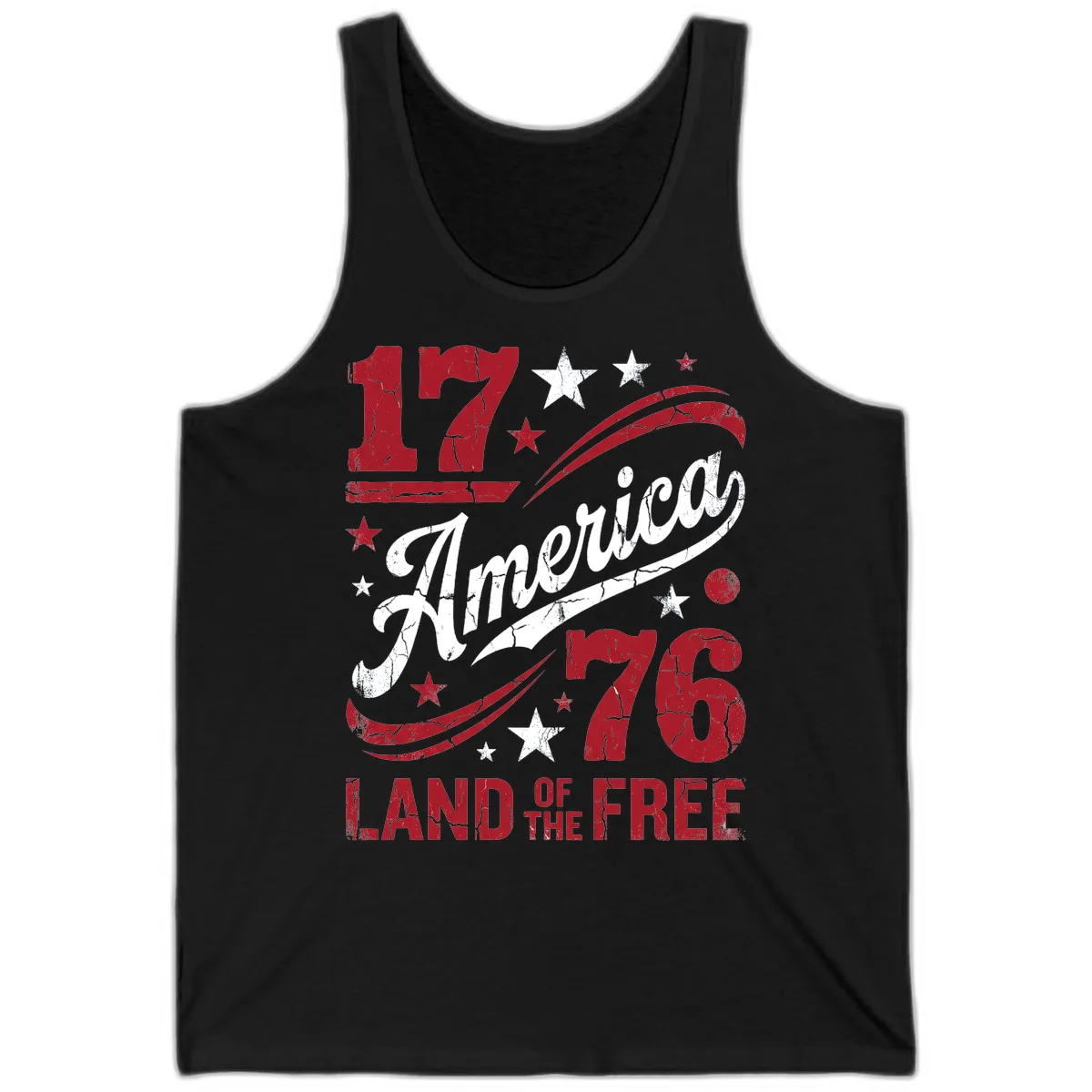 America Land of the Free 250th Tank in Black