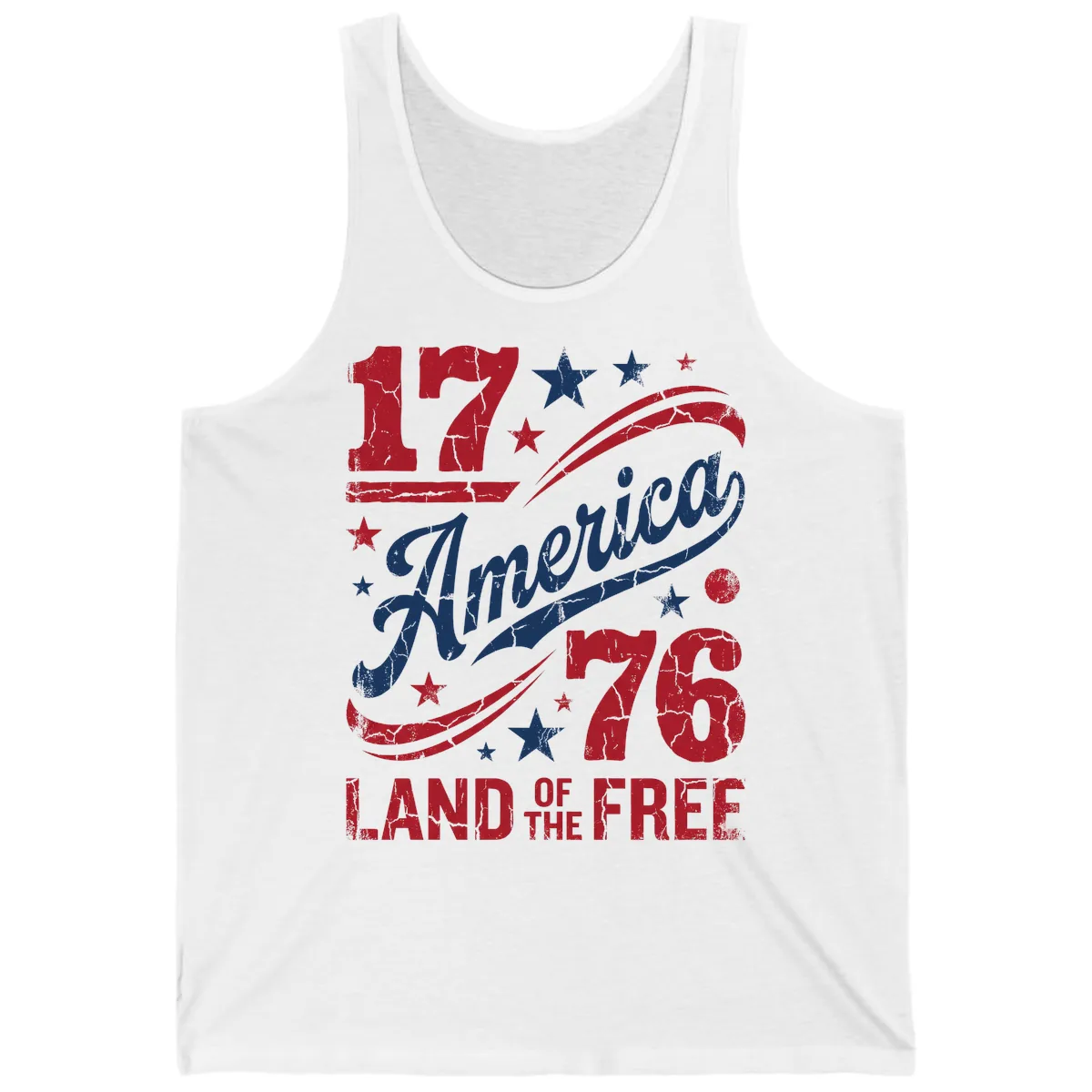 America Land of the Free 250th Tank in White