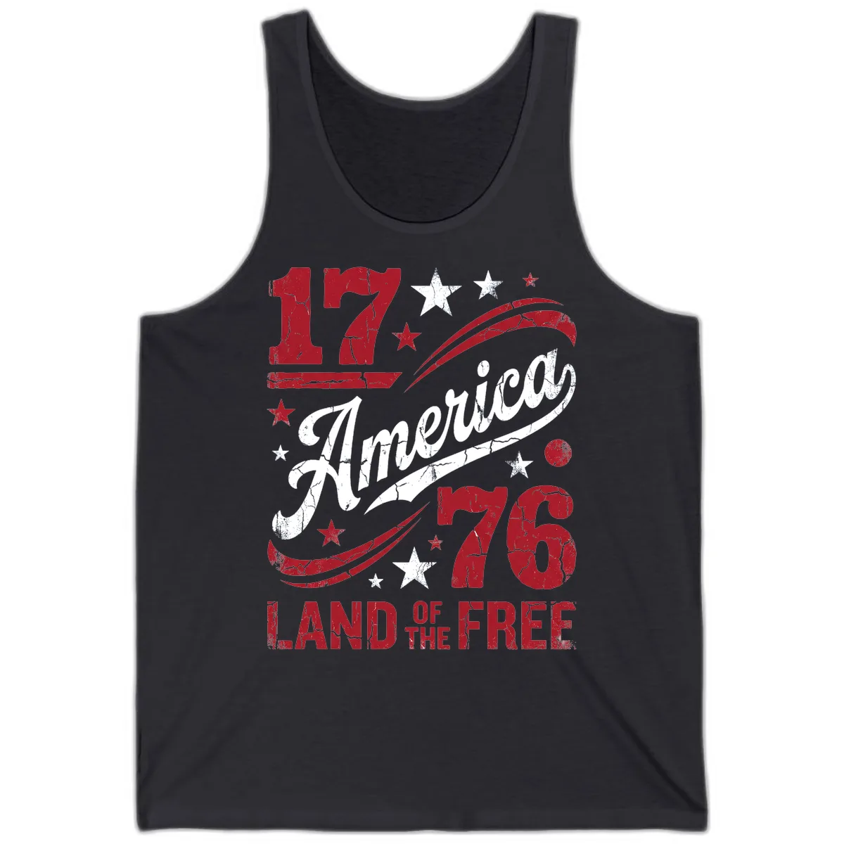 America Land of the Free 250th Tank in Dark Grey