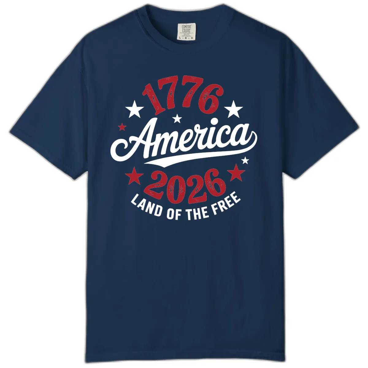 America 250th Anniversary Celebration Comfort Color in Navy