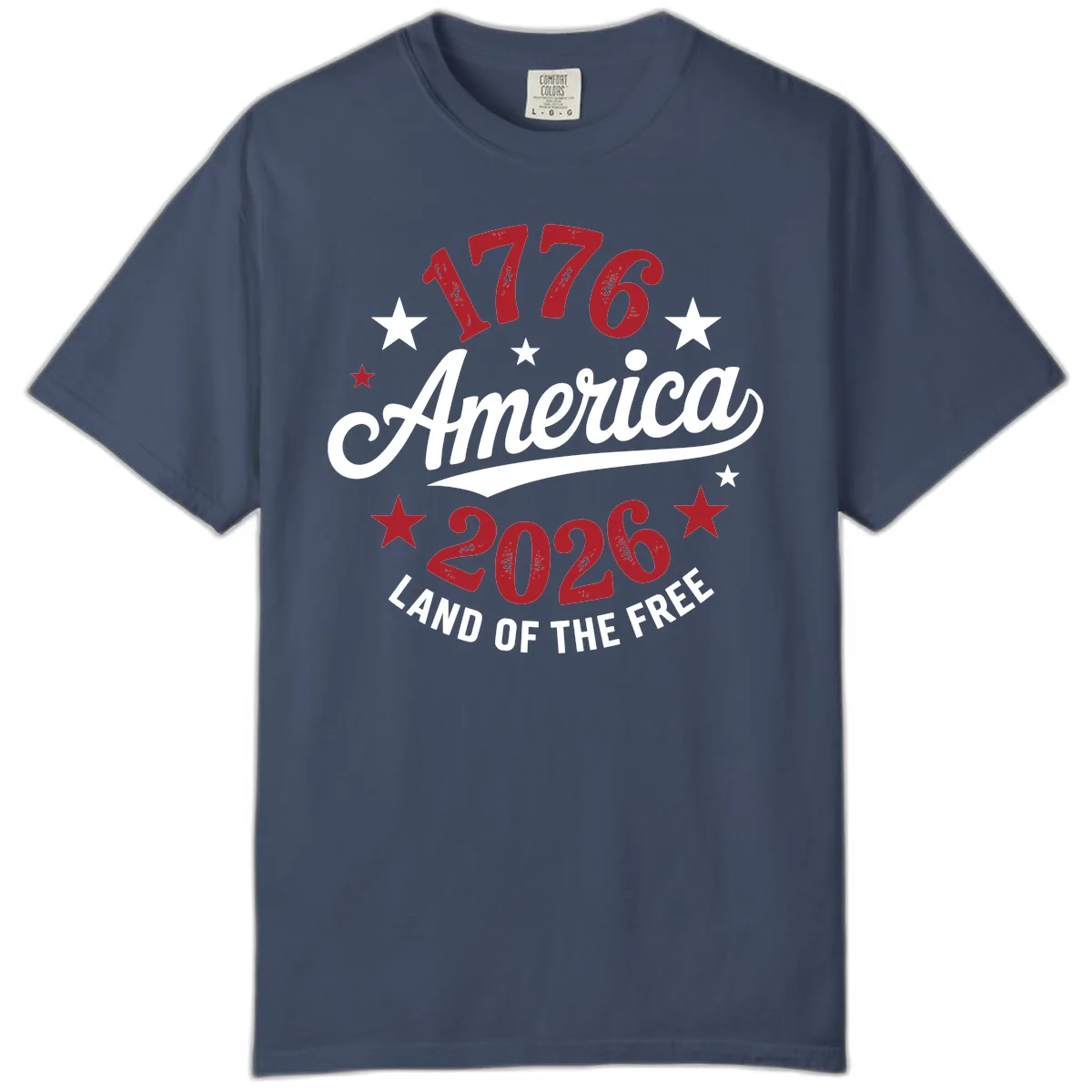 America 250th Anniversary Celebration Comfort Color in Midnight