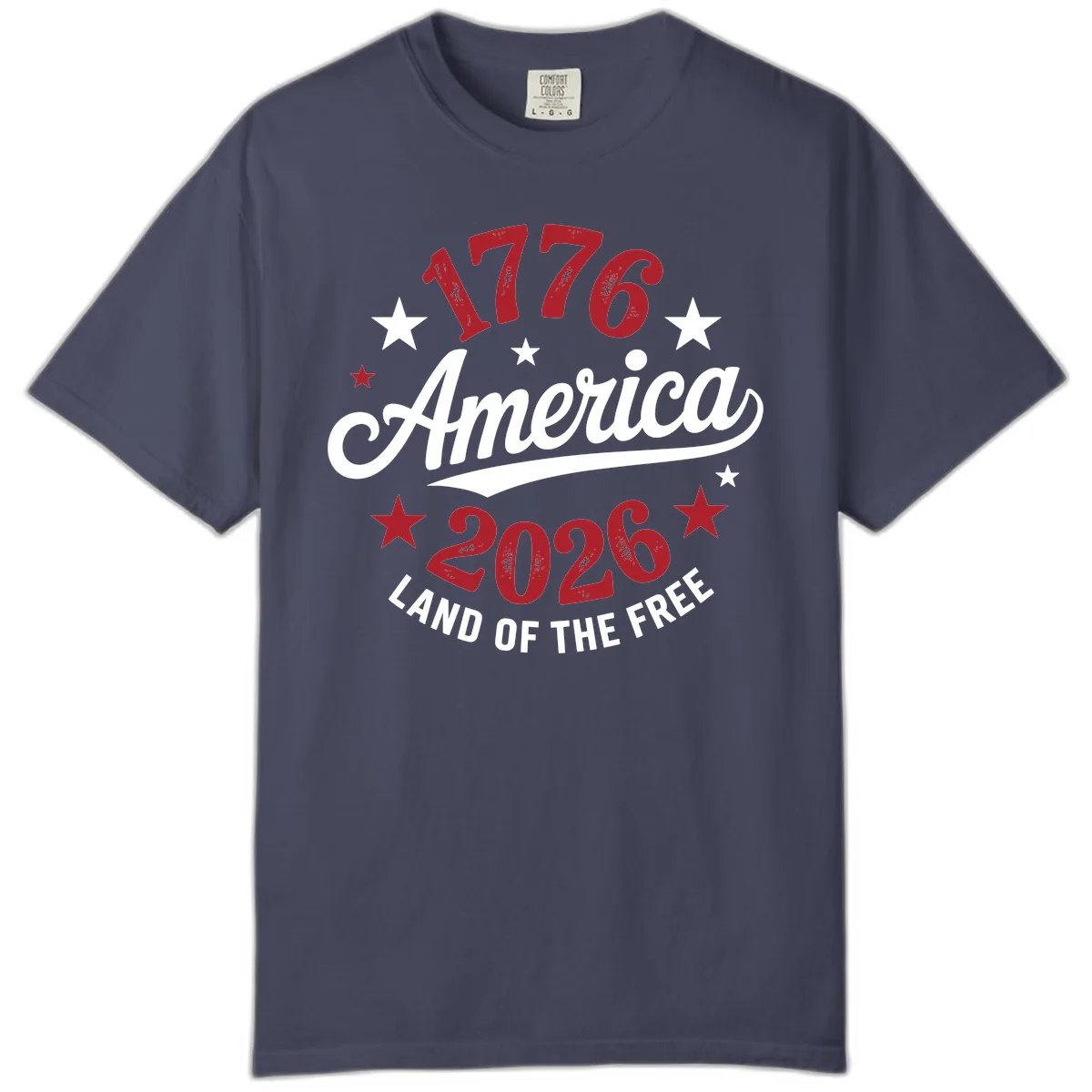 America 250th Anniversary Celebration Comfort Color in Denim