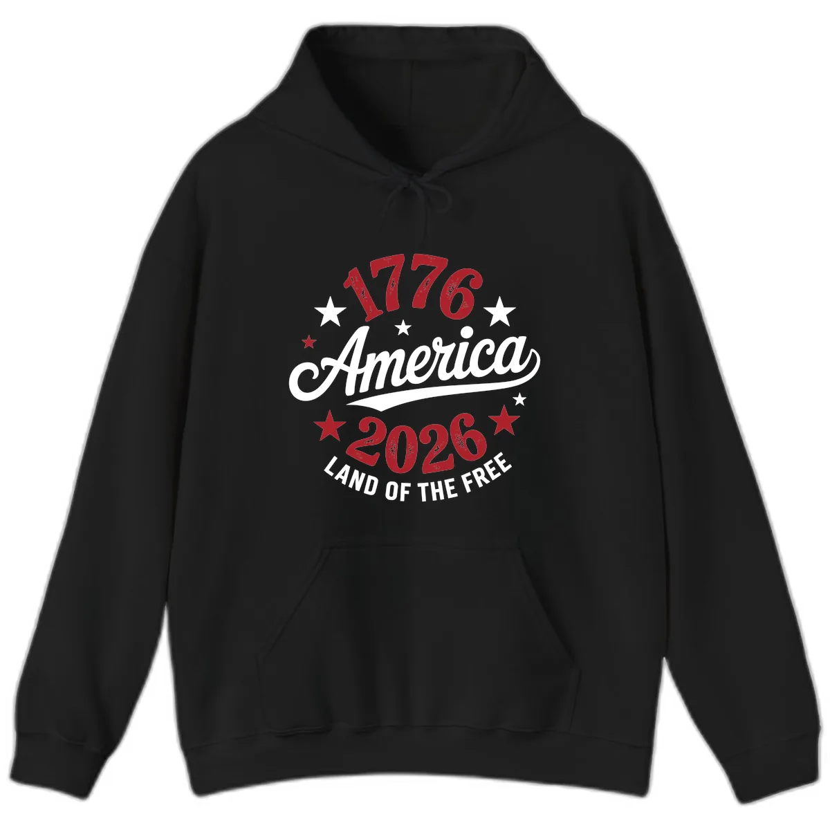 America 250th Anniversary Celebration Hoodie in Black