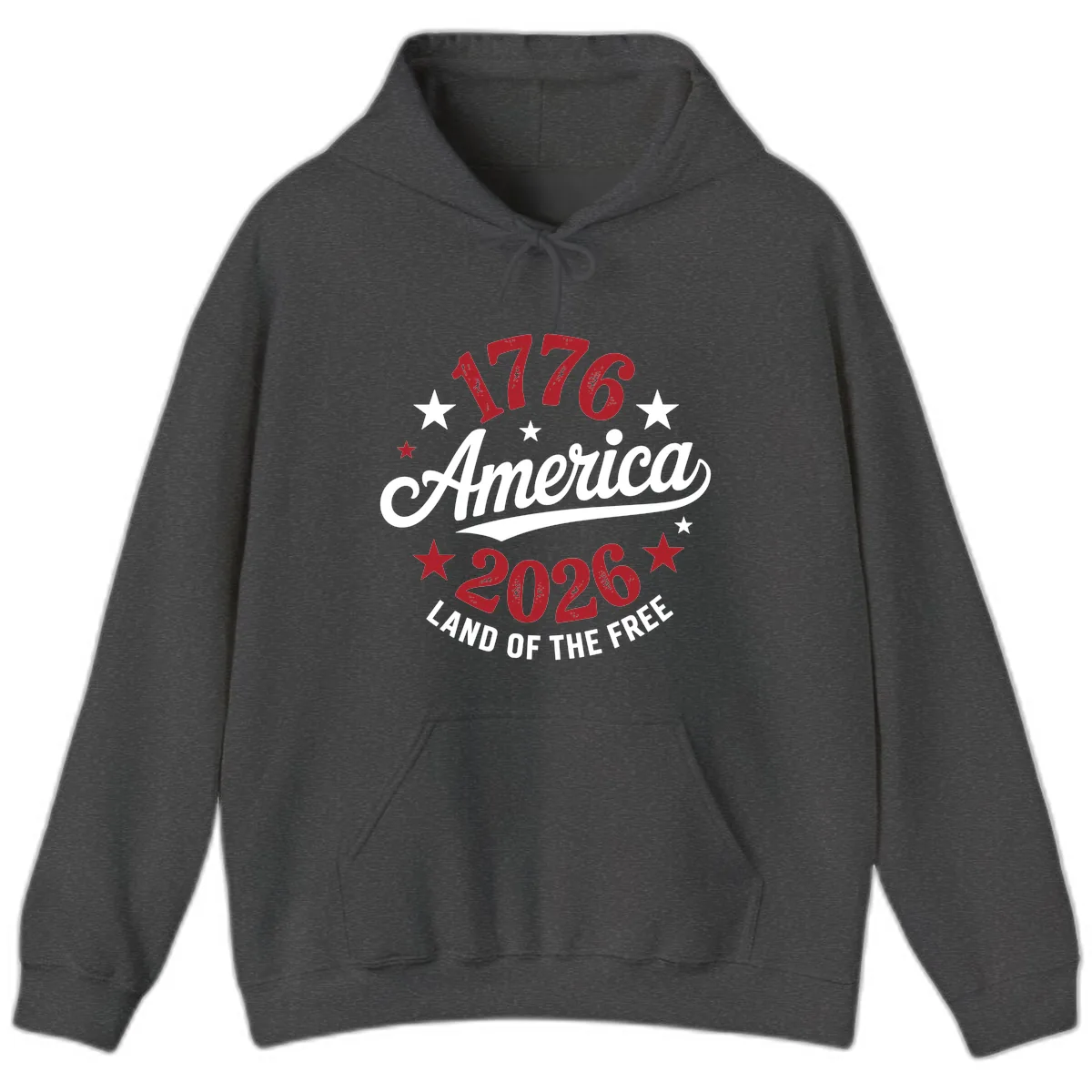 America 250th Anniversary Celebration Hoodie in Dark Heather