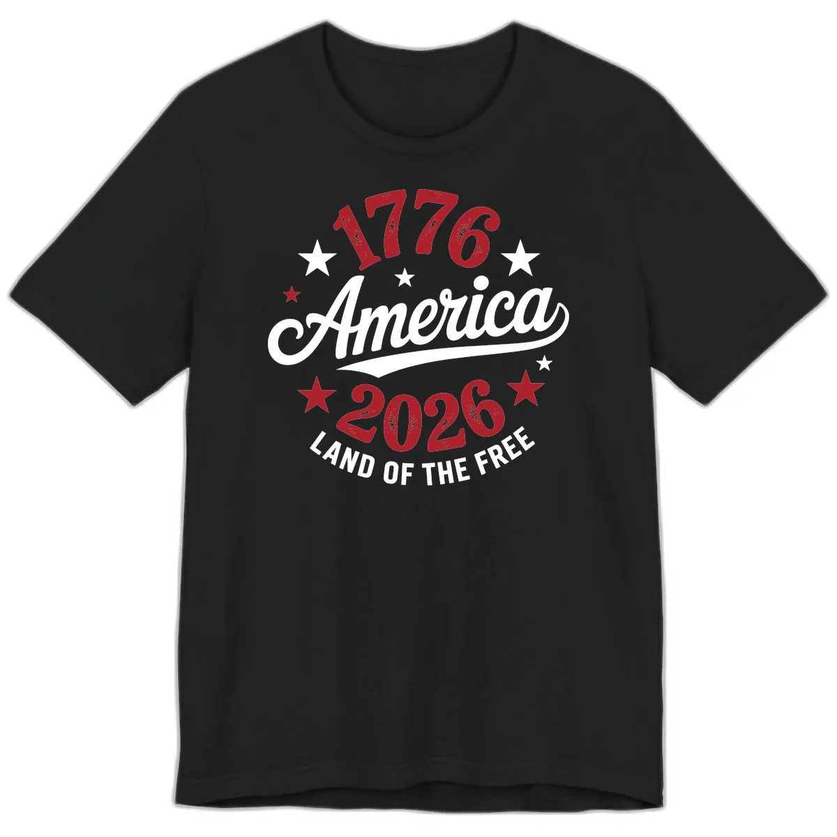 America 250th Anniversary Celebration Premium T-Shirt in Black