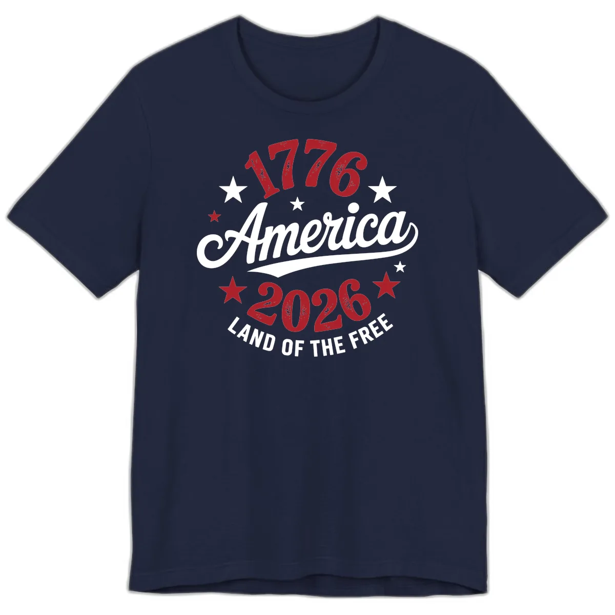 America 250th Anniversary Celebration Premium T-Shirt in Navy