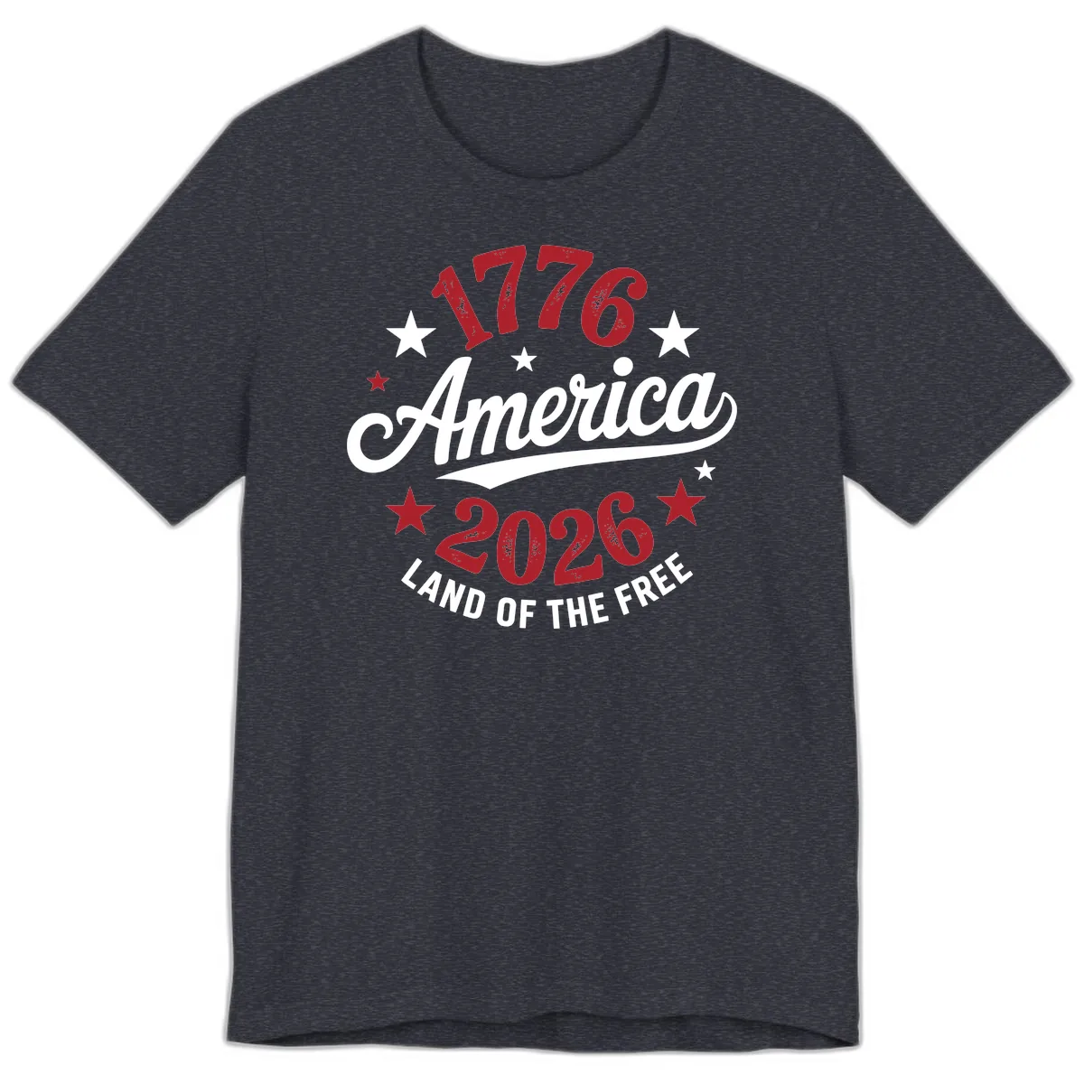 America 250th Anniversary Celebration Premium T-Shirt in Heather Navy