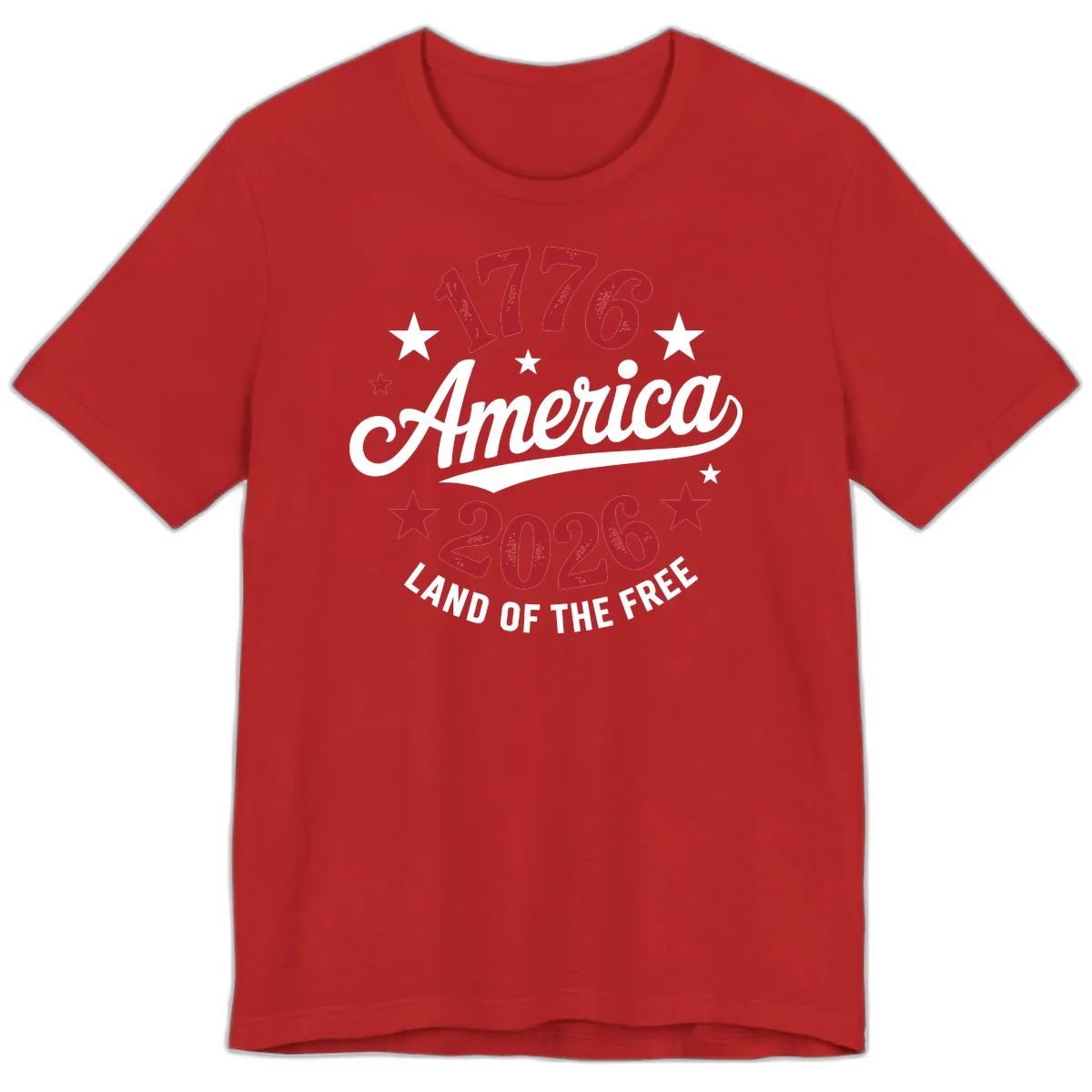 America 250th Anniversary Celebration Premium T-Shirt in Red