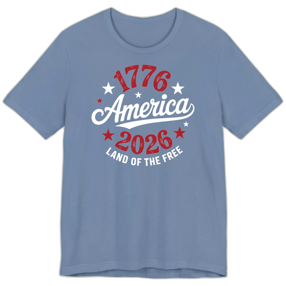 America 250th Anniversary Celebration Premium T-Shirt in Steel Blue