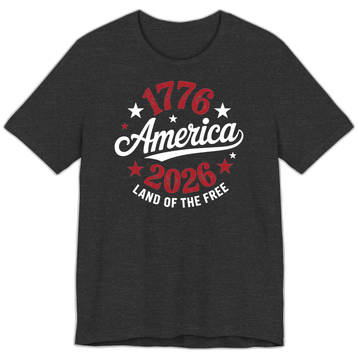 America 250th Anniversary Celebration Premium T-Shirt in Dark Grey Heather