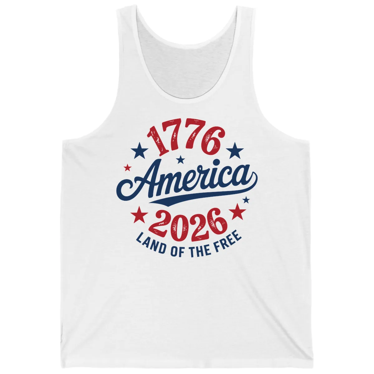 America 250th Anniversary Celebration Tank in White